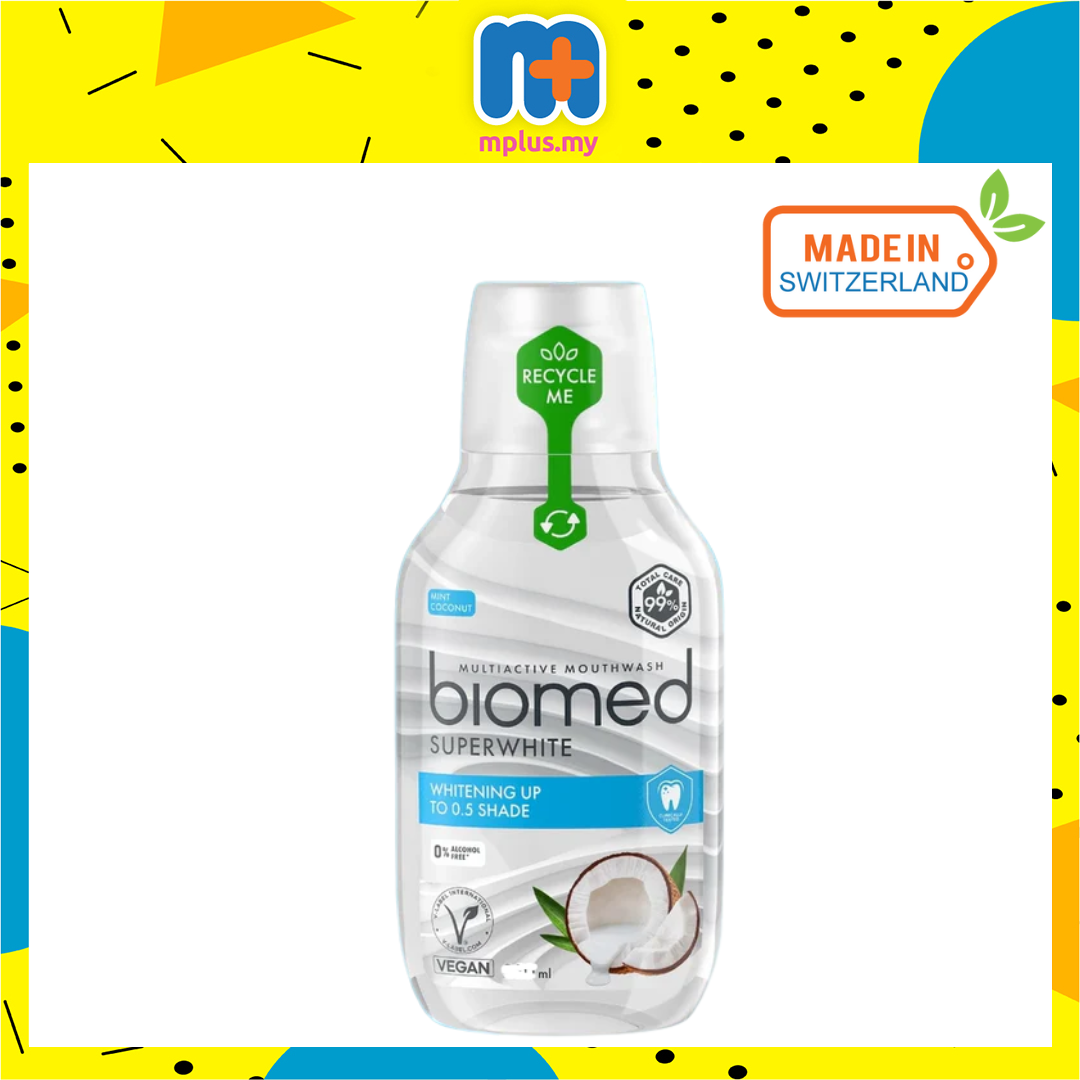 [MPLUS] BIOMED COMPLETE CARE NATURAL MOUTHWASH SUPERWHITE 500ML